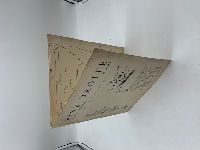 Rive droite. 82, Faubourg Saint - Honore. Du 5 au 30 octobre 1954. (Individualites d'aujourd'hui)